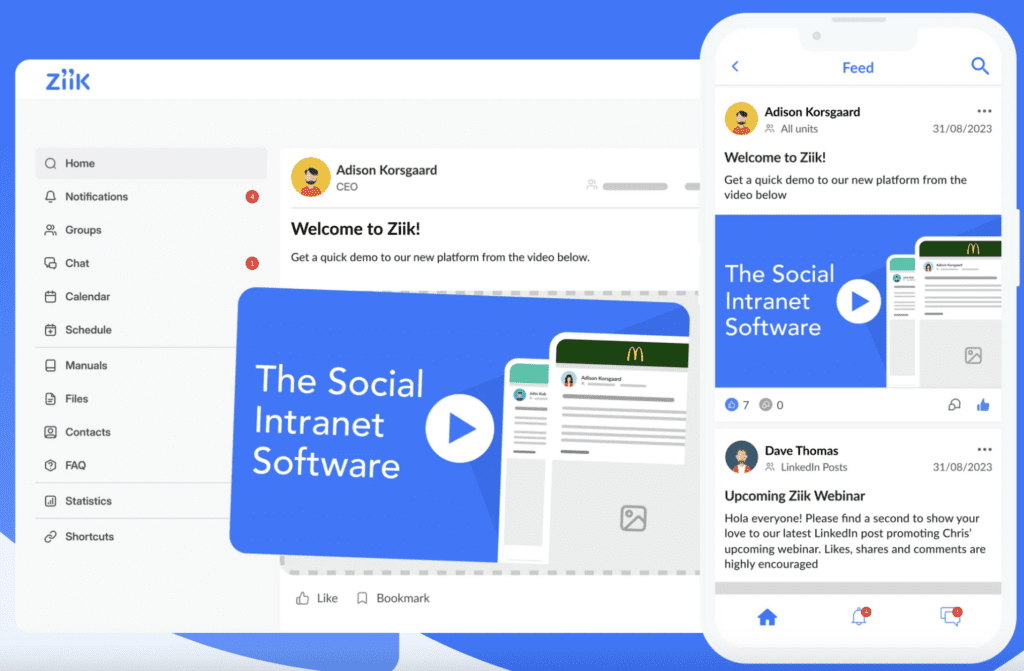 Social Intranet Provider Ziik start in Nederland
