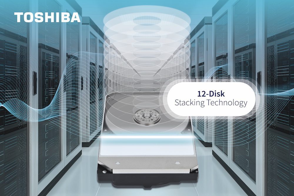 Toshiba test als eerste 12-disktechnologie voor harde schijven: stap naar 40TB in&nbsp;2027