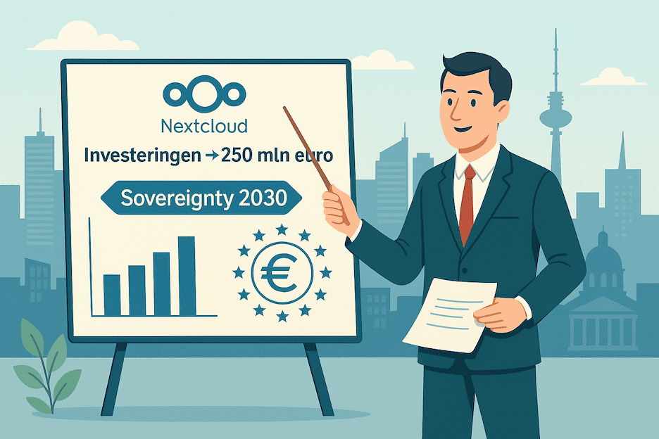 Nextcloud investeert meer dan 250 miljoen euro in digitale soevereiniteit
